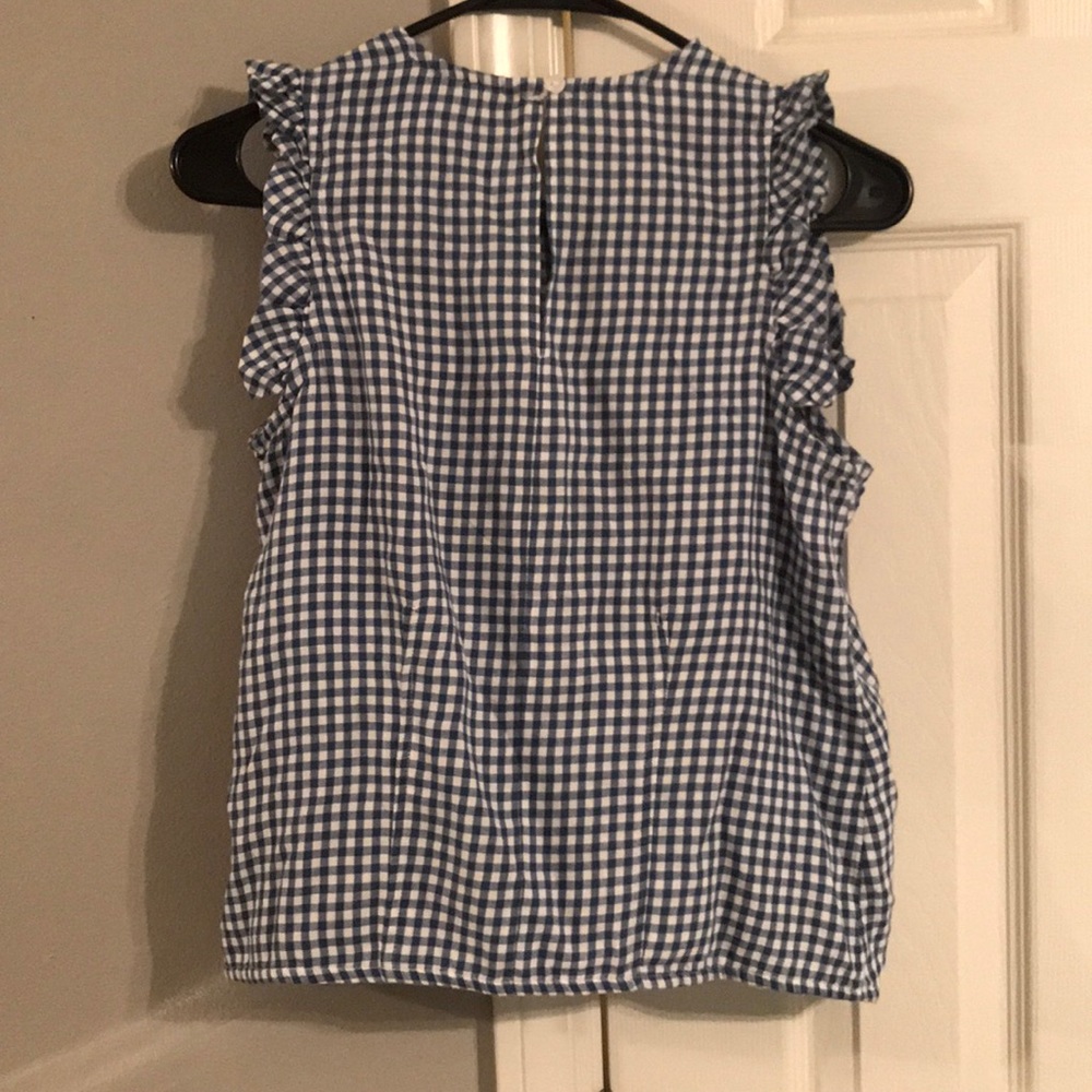 blue gingham top - Picture 3 of 3